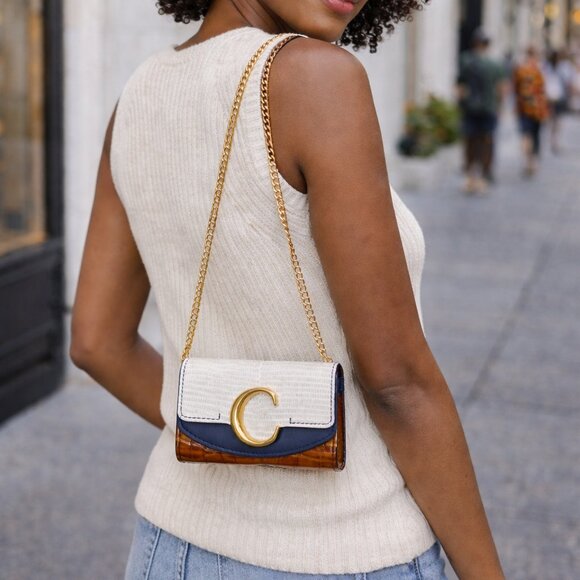 Chloe Handbags - Chloé Small C Tri-Fold Wallet